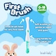 image 3 of Brush Baby FirstBrush™ Baby Toothbrush Double Pack - Blue