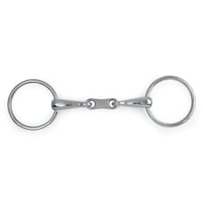 Lorina French Link Loose Ring Snaffle - Silver - 6in