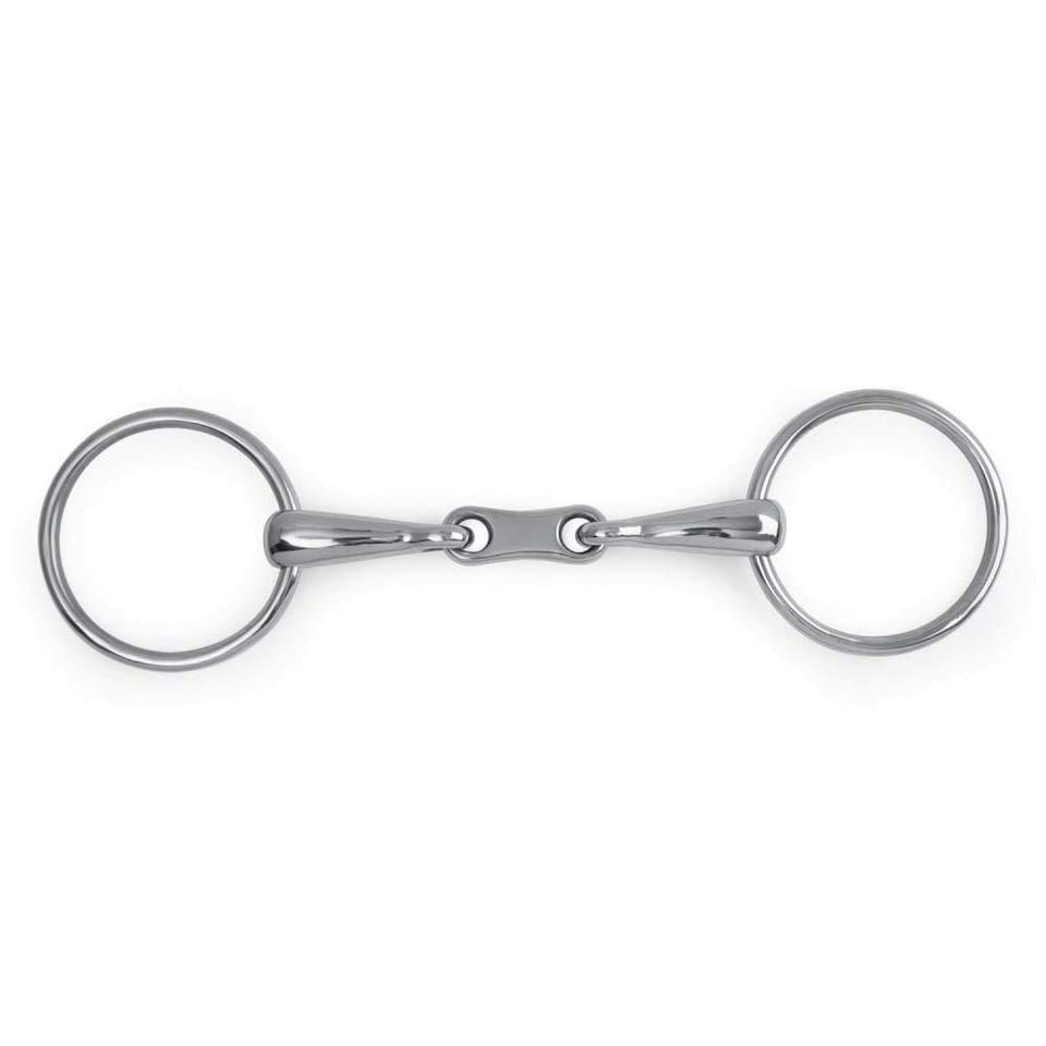 Lorina French Link Loose Ring Snaffle - Silver - 6in