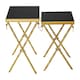 image 5 of Interiors by Premier Contemporary Design Set Of 2 Nesting Tables, Versatile Side Tables, Elegant And Functional Square Tables Gold