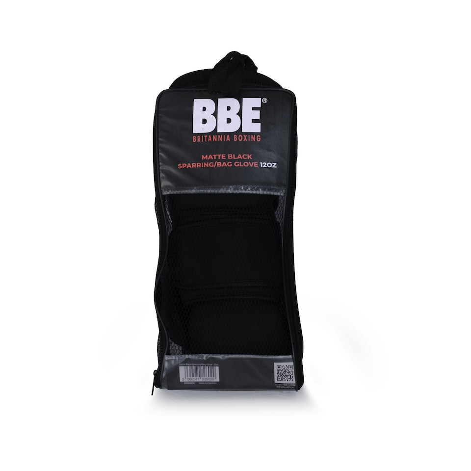 image 1 of Matte Black Sparring/Bag Boxing Gloves - 14oz