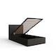 image 4 of End Lift Ottoman Storage Bed Single Grey | Grey | Grey