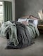 image 4 of Martex Linen Duvet Cover Green - Super King