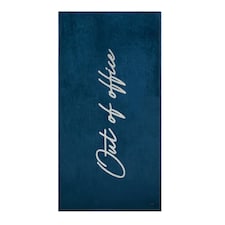Vinga Lounge Velour Beach Towel - Navy - One Size | Blue | One size