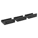 image 6 of 3 Piece Floating Wall Shelf Set | Black | Black & Set of 3 | 3