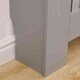 image 6 of Oypla Small Grey Wooden Slatted Grill Radiator Cover MDF Cabinet