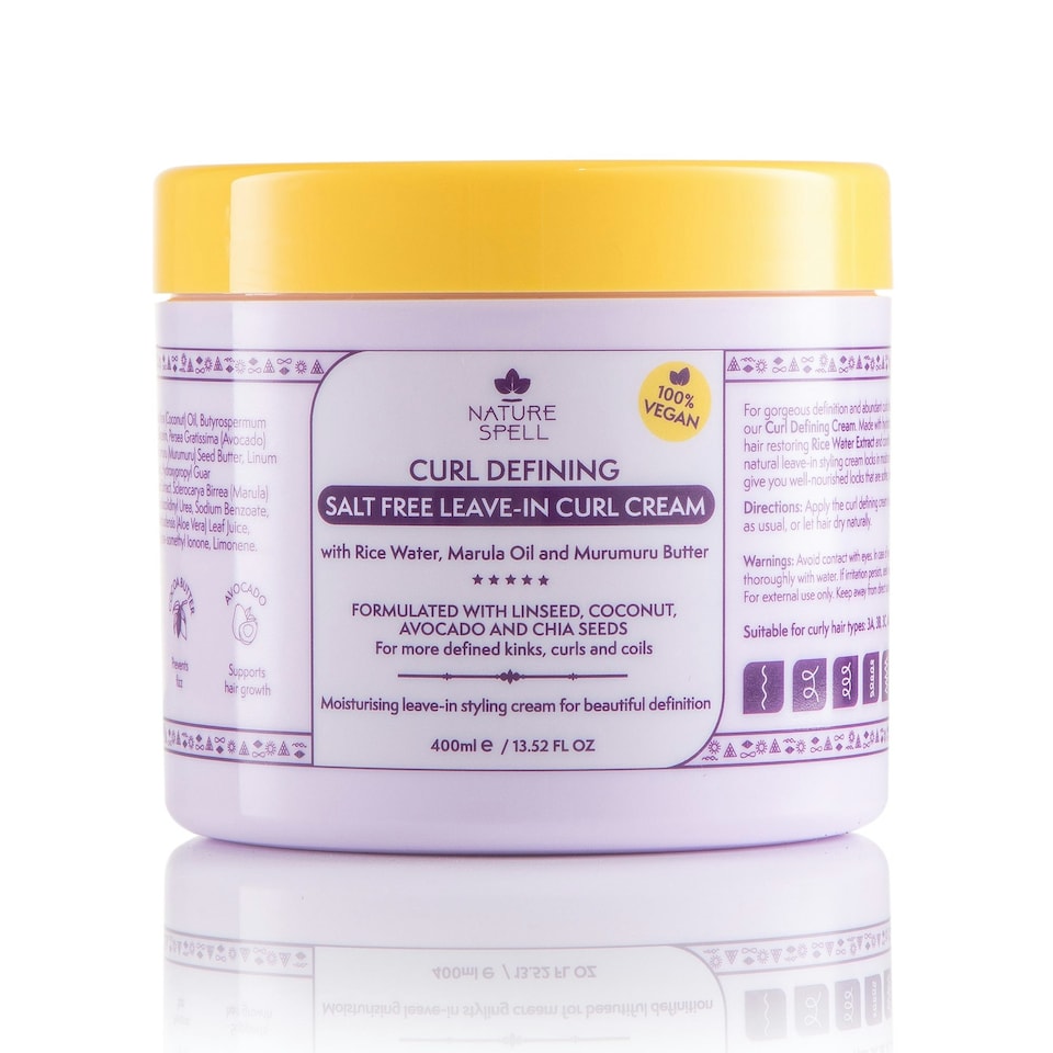 image 1 of Nature Spell Curl Defining Salt Free Leave in Curl Cream