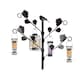 image 6 of Marco Paul Wild Bird Feeder Pole Station with Iron Leaves and 4 Adjustable Branches