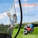 image 3 of SPORTNOW 10ft Trampoline with Enclosure Net and Spring Cover, Black