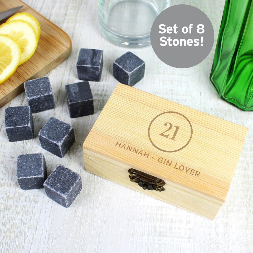 image 1 of Personalised Birthday Cooling Stones