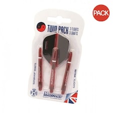 Harrows Dart Flights Set (Pack of 6) - Red - One Size