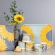 image 10 of English Tableware Company Artisan Flower Floral Mug-Blue with Yellow Flower