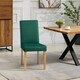 image 3 of Maiolo Velvet Dining Chairs - Set of 2 - Green