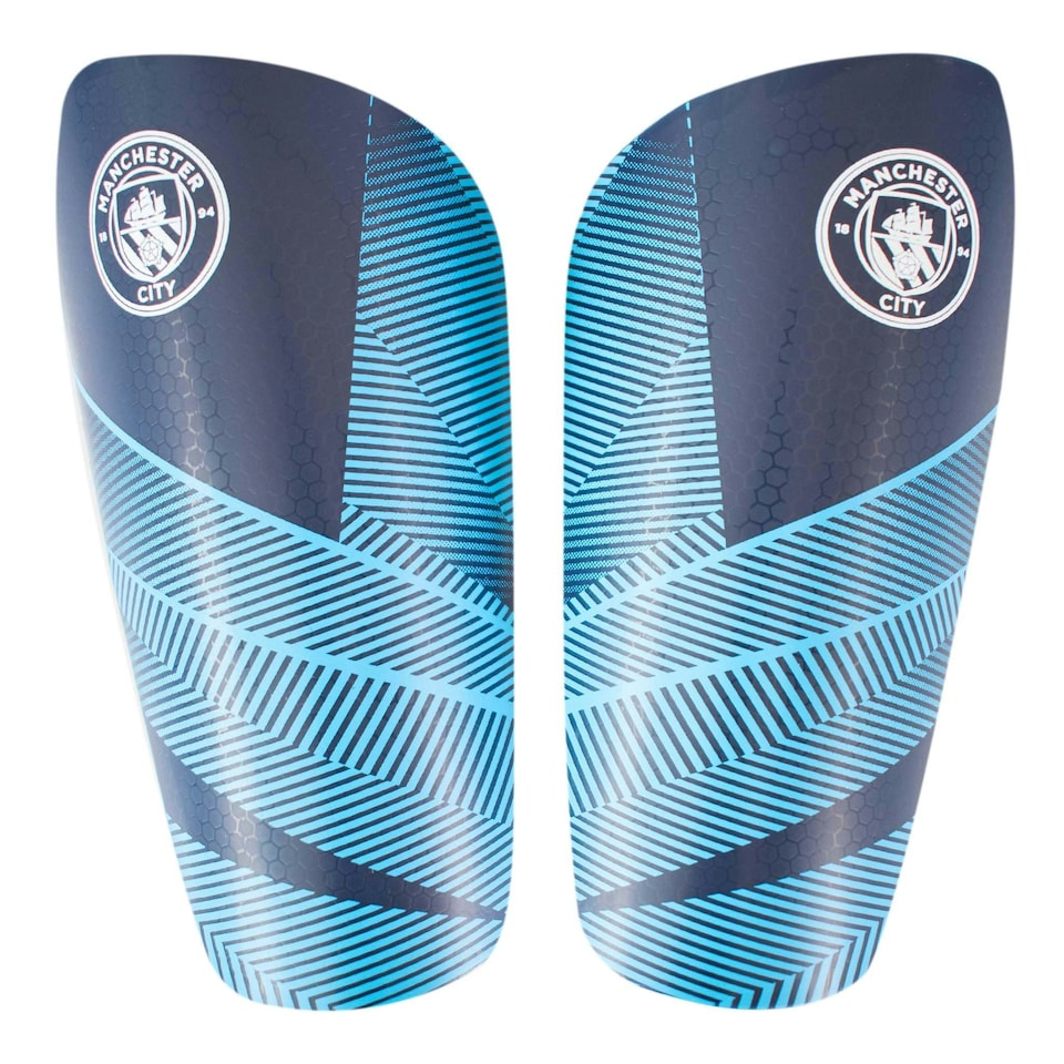 image 1 of Team Merchandise Slip In Shin Guards - Junior - Man City - Team Merchandise - MC09794