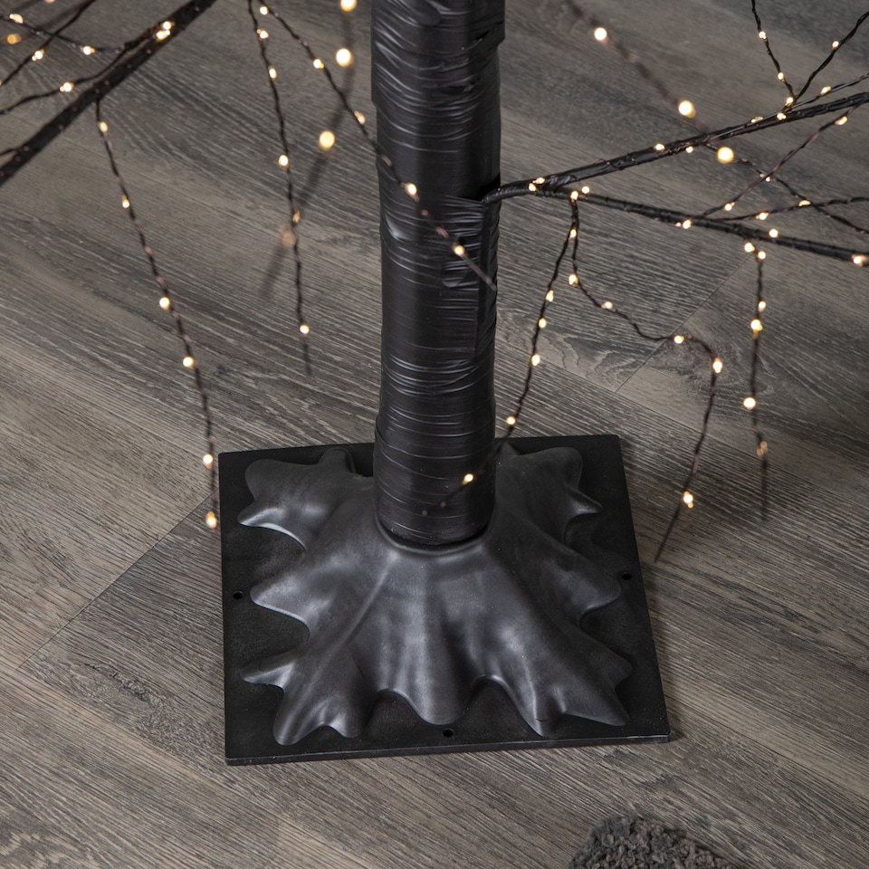image 1 of 210cm Black Micro Dot Tree w/1600 WW LEDs Remote Control, 8 Functions & Timer