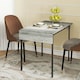 image 6 of HOMCOM Folding Dining Table, Drop Leaf Table for 2-4 People, Grey