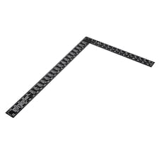 Faithfull Prestige Metric Quick Roofing Square - 180mm Black Aluminium Speed Square For Carpentry & Framing