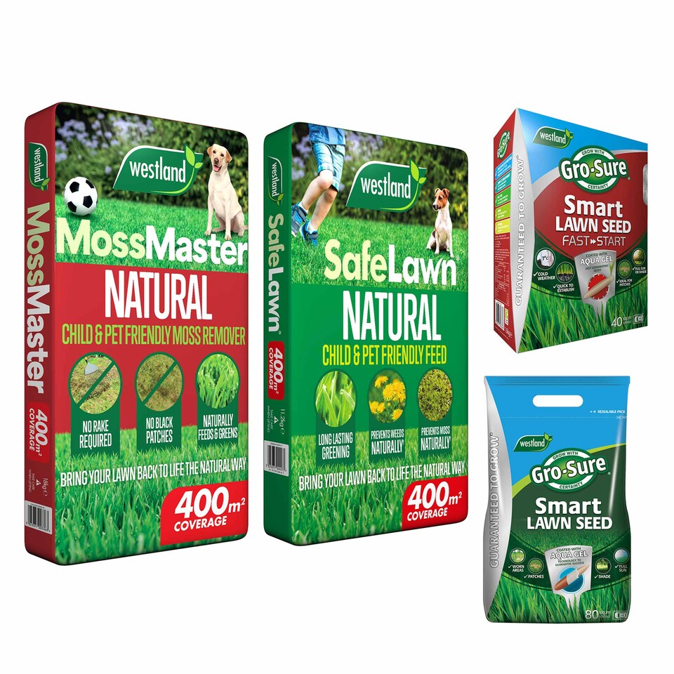 image 1 of Westland Natural Lawn Rescue Bundle small 80m2