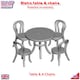 image 5 of Slot Car Trackside Scenery Bistro Table and 4 x Chairs 1:32 Scale Wasp