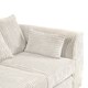 image 4 of Rivoli L Shape Corner Sofa in Jumbo Cord - Left Hand Facing Chaise Cream