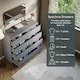 image 5 of Vida Designs Denver 8 Drawer Chest of Drawers Bedroom Storage, Grey