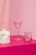 image 3 of Interiors by Premier Set of 4 Translucent Pink Glass Tumbler, Glassware Drinking Glasses, Unique Drinking Glasses, Tumbler Glasses