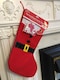 image 2 of Personalised Xmas Santa Stocking with Self Adhesive Letters