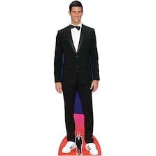 Novak Djokovic Smart Black Suit Lifesize Cardboard Cutout 190cm