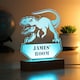image 2 of Personalised Dinosaur Wooden Based LED Light