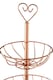 image 4 of Interiors by Premier Fruit Basket, Contemporary Copper Finish Wire Bowl For Storing Fresh Fruit, Durable Metal Construction | Gold