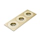image 1 of BHS Faina 3 Light Adjustable Triple Recessed Spotlight | Gold | Brass | 1