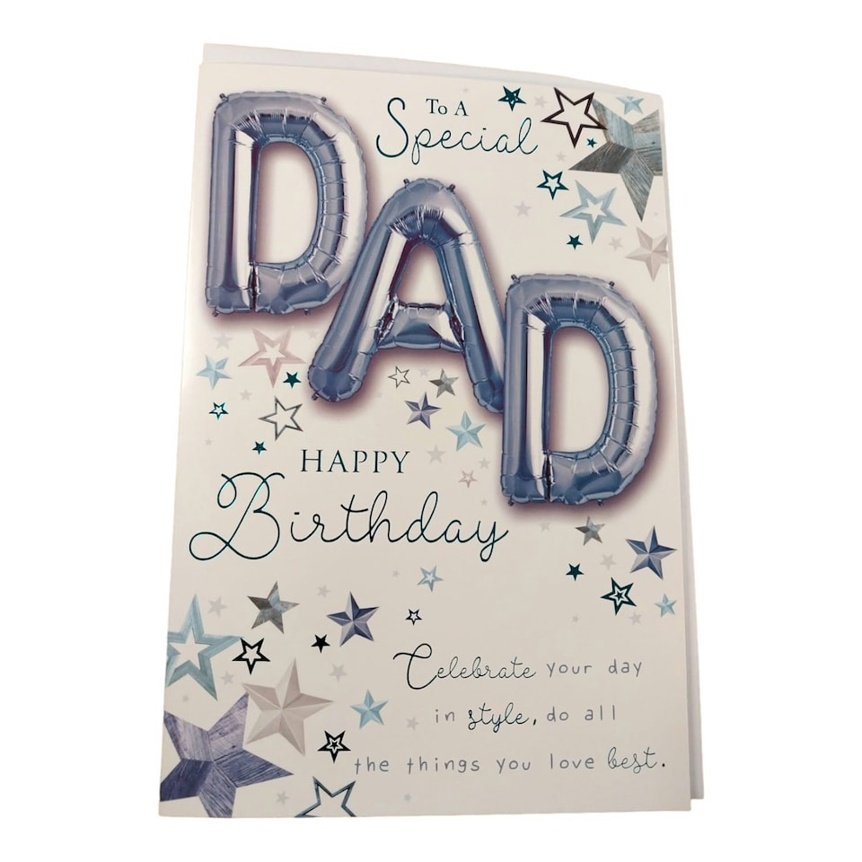 image 1 of To a Special Dad Happy Birthday Balloon Boutique Greeting Card