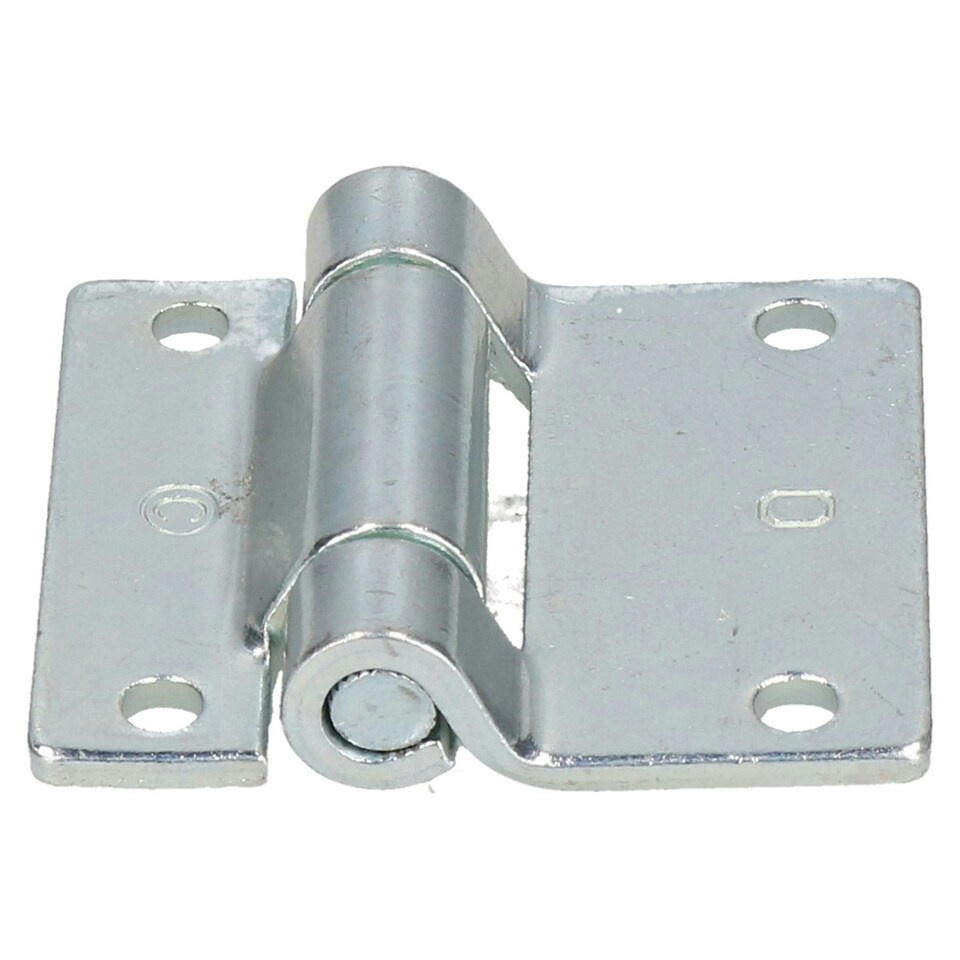 image 1 of Pressed Steel Hinge Heavy Duty 65x73mm Industrial Quality Door Hatch Locker Silver