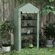image 10 of Outsunny Widened Mini Greenhouse 5 Tier Green House, 193H x 90W x 49Dcm, Green