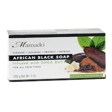 Mamado African Black Soap Infused With Shea Butter 200 g