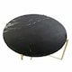 image 2 of Side table DKD Home Decor Black Golden Marble Iron (81 x 81 x 44 cm) N/A