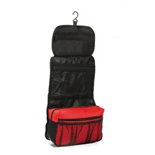 Shugon Bristol Folding Travel Toiletry Bag - 4 Litres (Pack of 2) | Red | Red/Black | One Size | 1