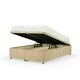 image 1 of Cream Linen Ottoman Base Small Double | Multi