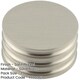 image 2 of Elegant Solid Brass Cupboard Knob in Satin Nickel Finish - 40mm Size - Kitchen Cabinet Knob