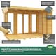 image 3 of 14ft x 8ft Pent Summer House (Full Height Window) - Wood - L231 x W417 x H201 cm | Brown