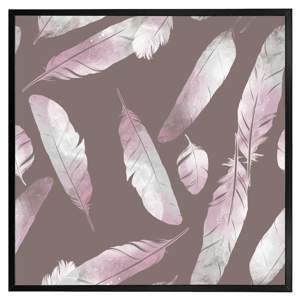 image 1 of Imprints bird feathers (Picutre Frame) Black | XS