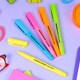 image 8 of Liquid Accent Highlighters Marker Pens School Stationery Set | Multi | Multicoloured | Set of 100