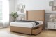 image 3 of Sloomy Devonshire Latte Dumfries Divan Bed With Mattress 2 Drawers Footend With 54" Wingback Headboard 4'6 Double | Brown | Latte | Double | 1