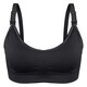 image 1 of Soft & Comfortable Wireless Nursing Bra with Easy Open Clips - Medium / Black