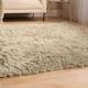 image 4 of OHS Fluffy Anti-Slip Plain Shaggy Floor Mat Rug , 80x150cm - Sage Green | Sage Green | 80x150cm