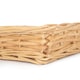 image 4 of Rectangular Flat Split Willow Wicker Tray | Brown | Brown | One Size