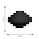 image 3 of ValueLights Sette Fabric Textured Black Tiered Ceiling Pendant Shade