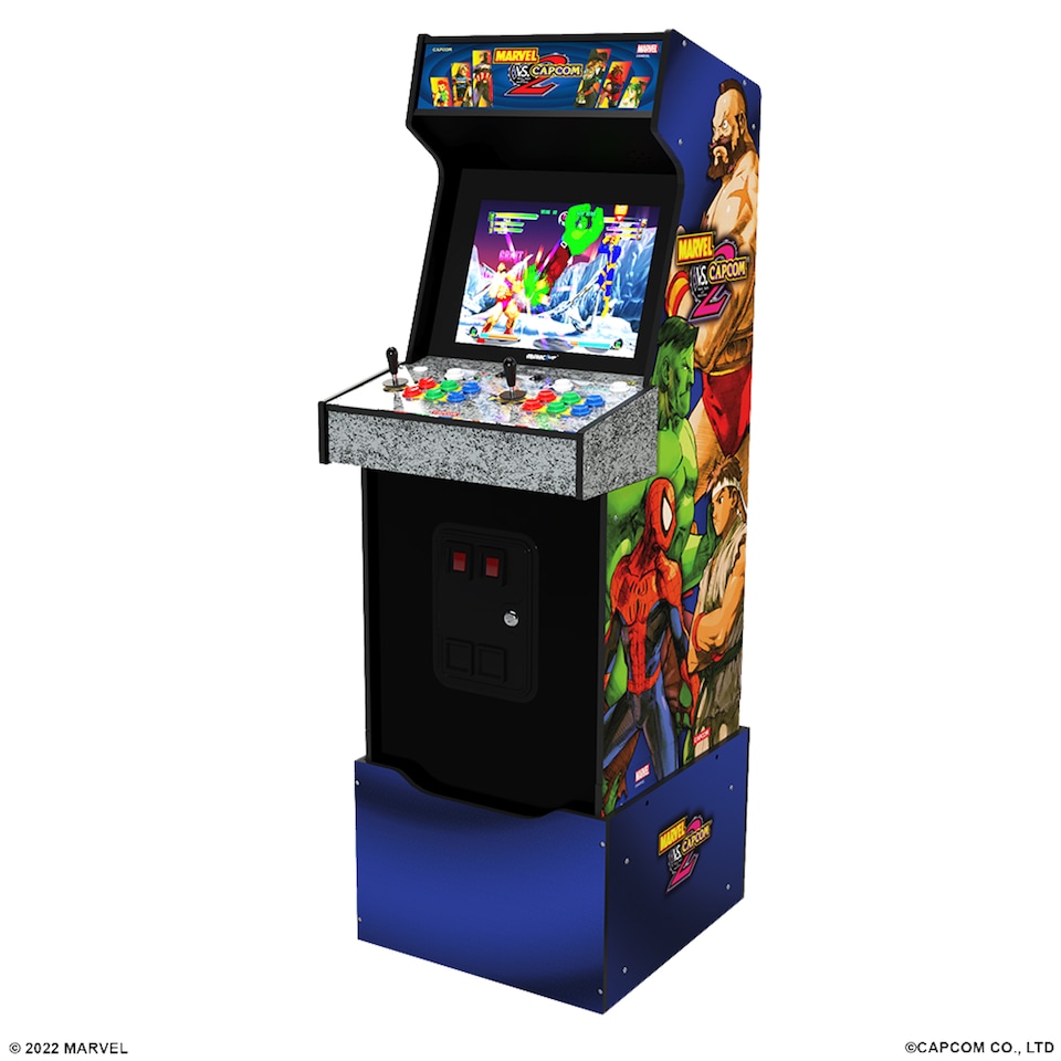 image 1 of Arcade1Up Marvel vs Capcom 2 Arcade Machine | Blue
