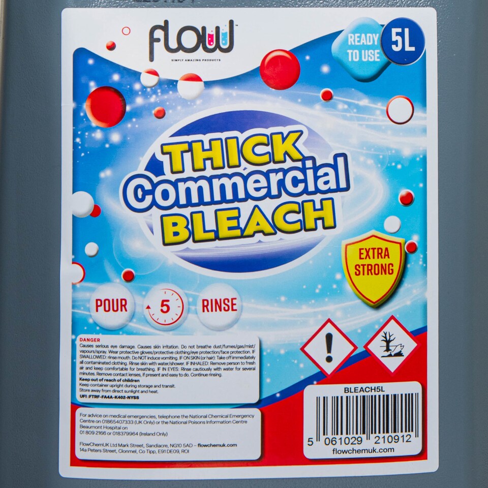 image 1 of 5 Litre Commercial Heavy Duty Thick Bleach