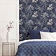 image 4 of Arthouse Japanese Garden Wallpaper - Navy - One Size Blue